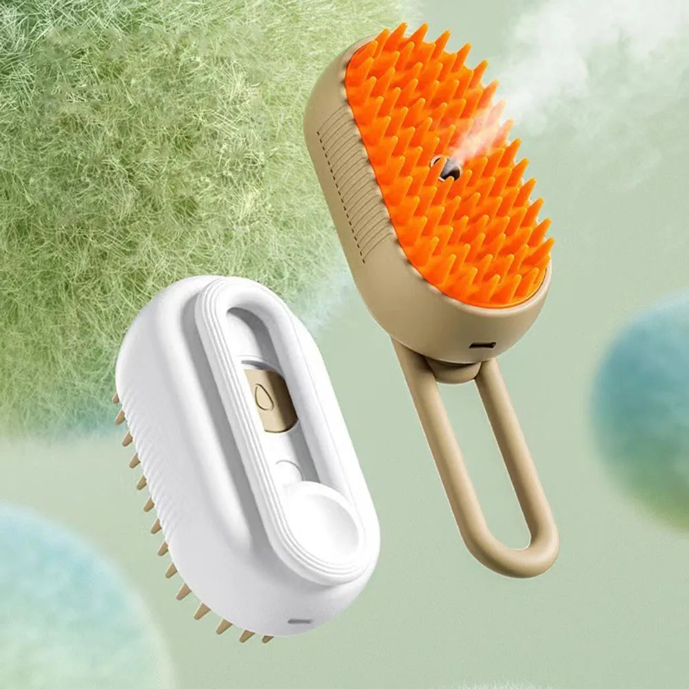 Pet steam brush