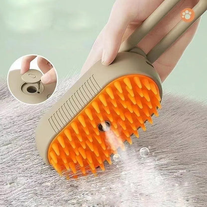 Pet steam brush